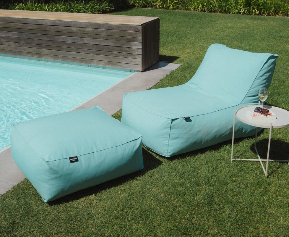 Turquoise Outdoor Pool Lounger Chair