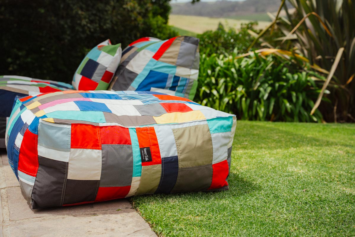 Patchwork Outdoor Ottoman