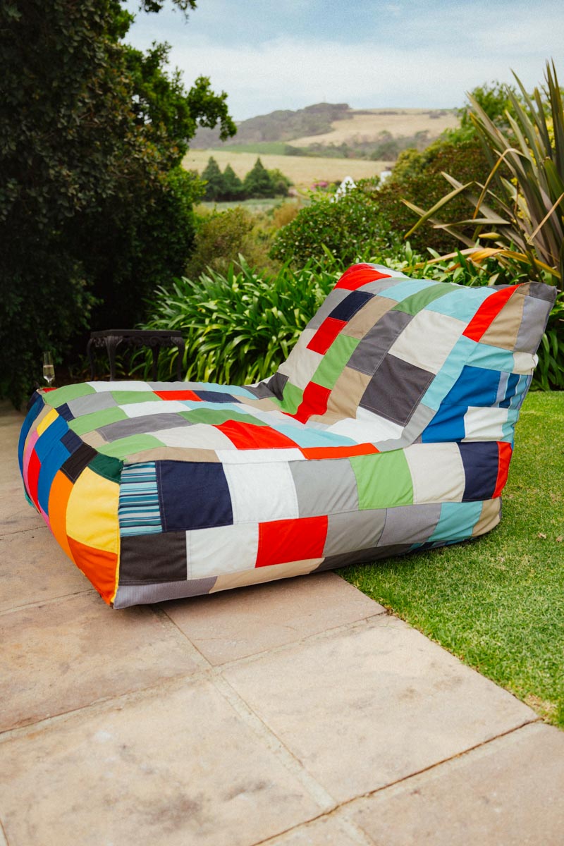 Patchwork Pool Lounger Chair