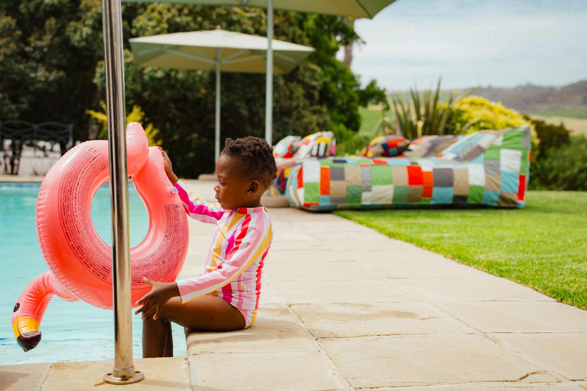 Patchwork Pool Lounger Bed