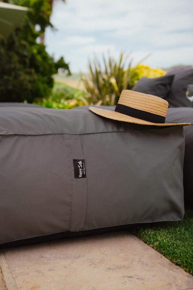 Charcoal Outdoor Ottoman Extra Cover