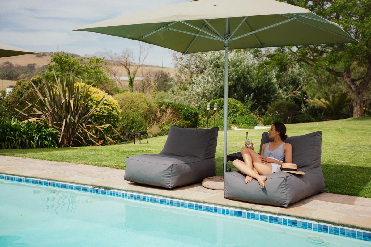 Charcoal Pool Lounger Chair Extra Cover