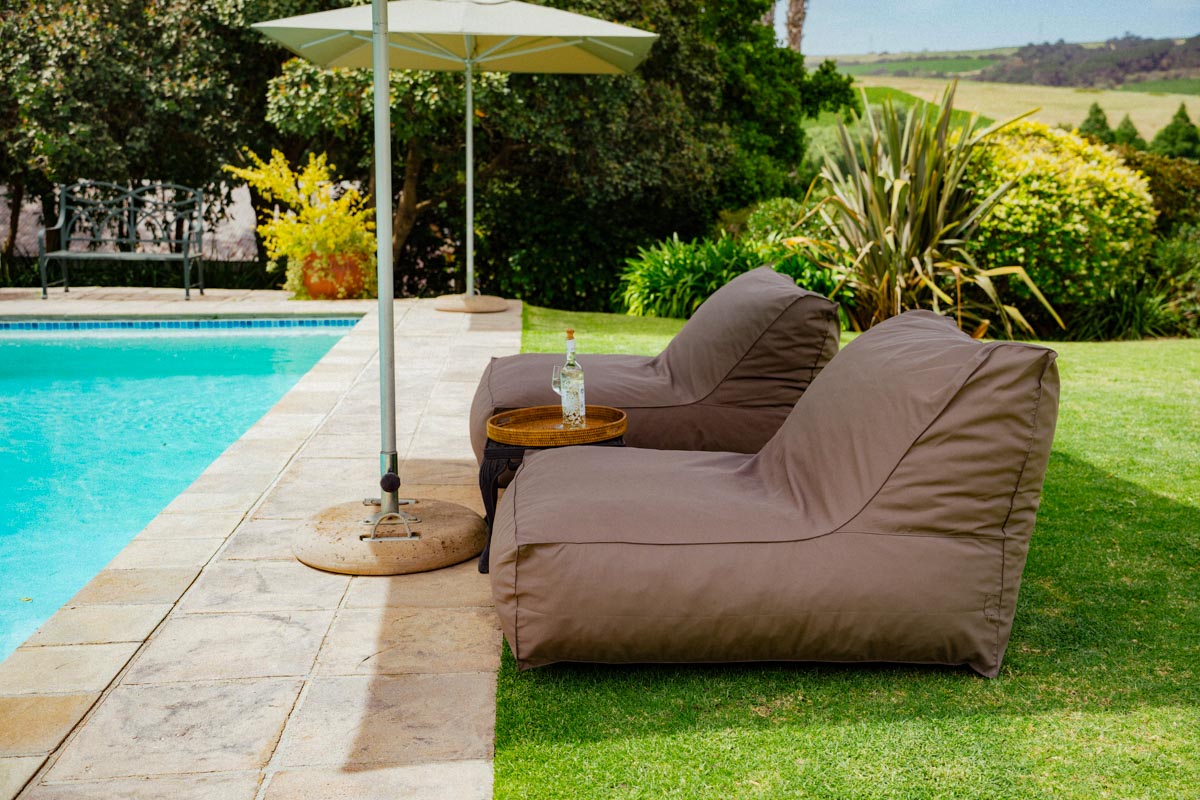 Taupe Pool Lounger Chair