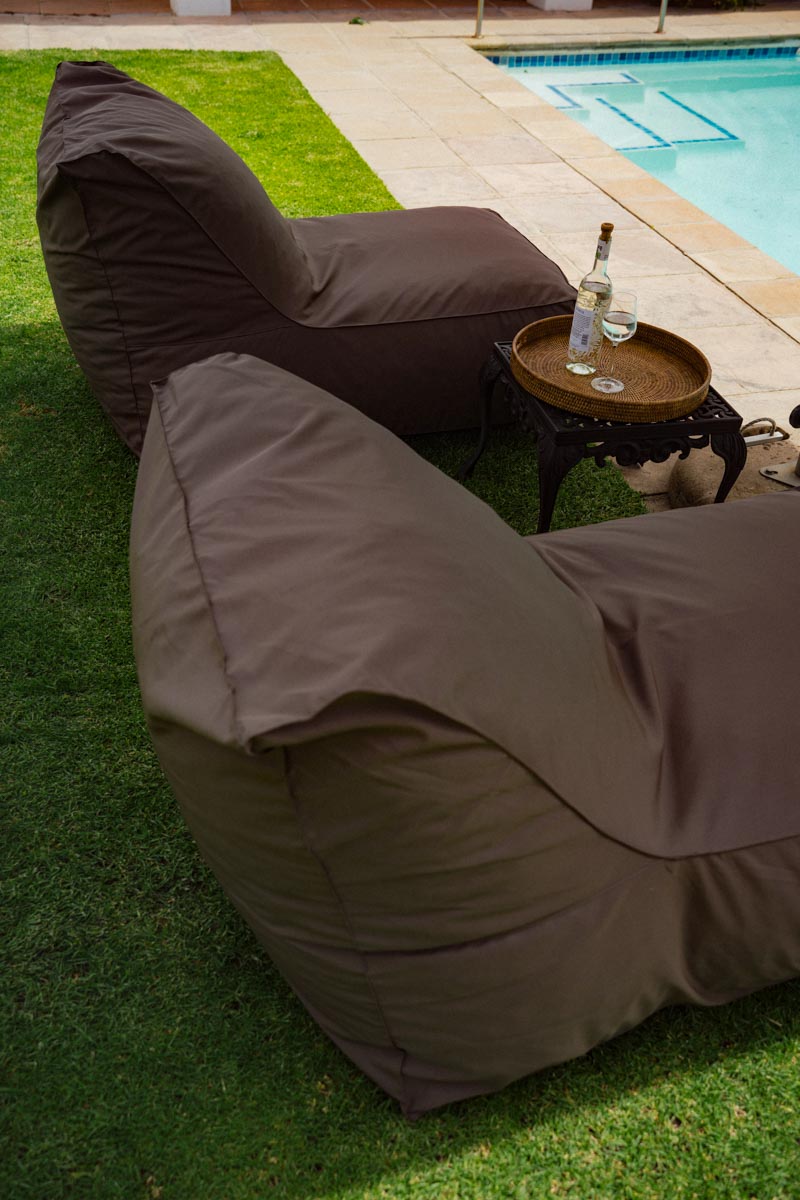 Taupe Pool Lounger Chair