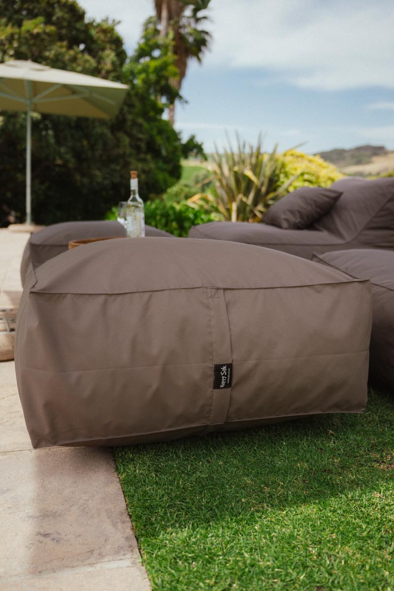 Taupe Outdoor Ottoman Extra Cover