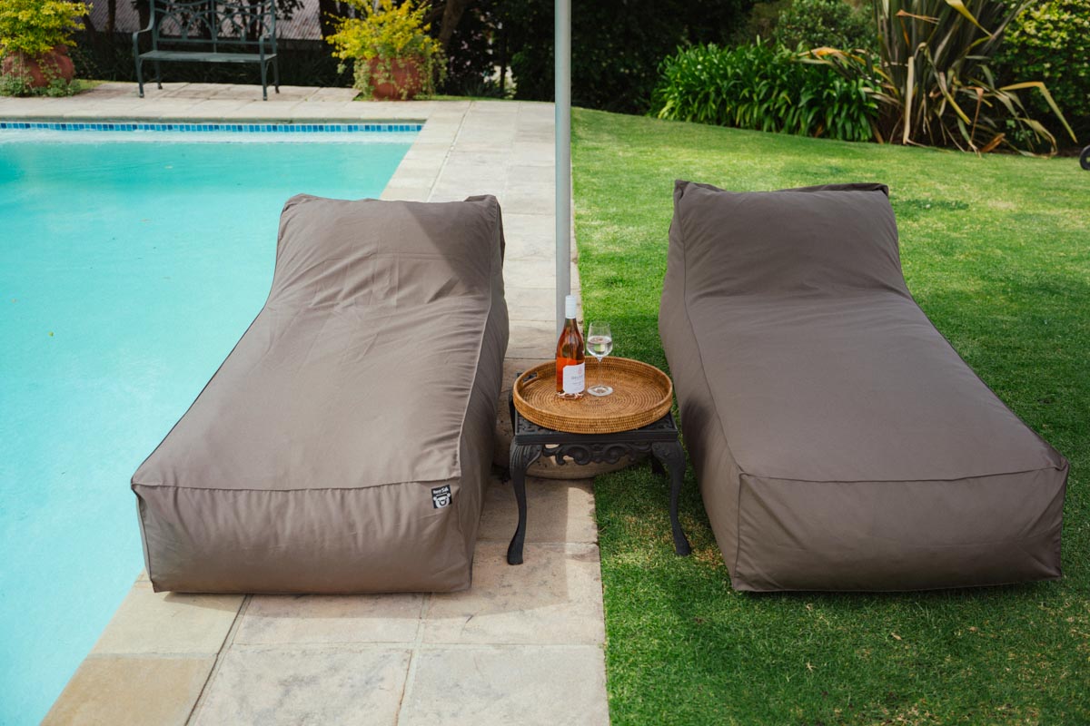 Taupe Pool Lounger Bed