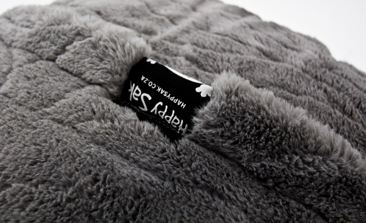 XXXL Sak Dark Grey Fur - Happy Sak SA