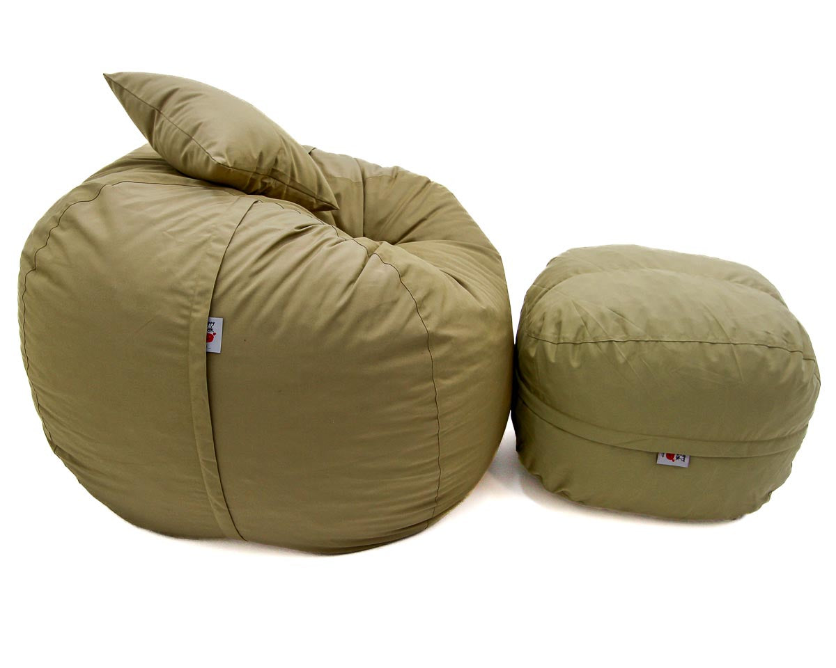 Khaki Outdoor L Sak + Footsak + Scatter