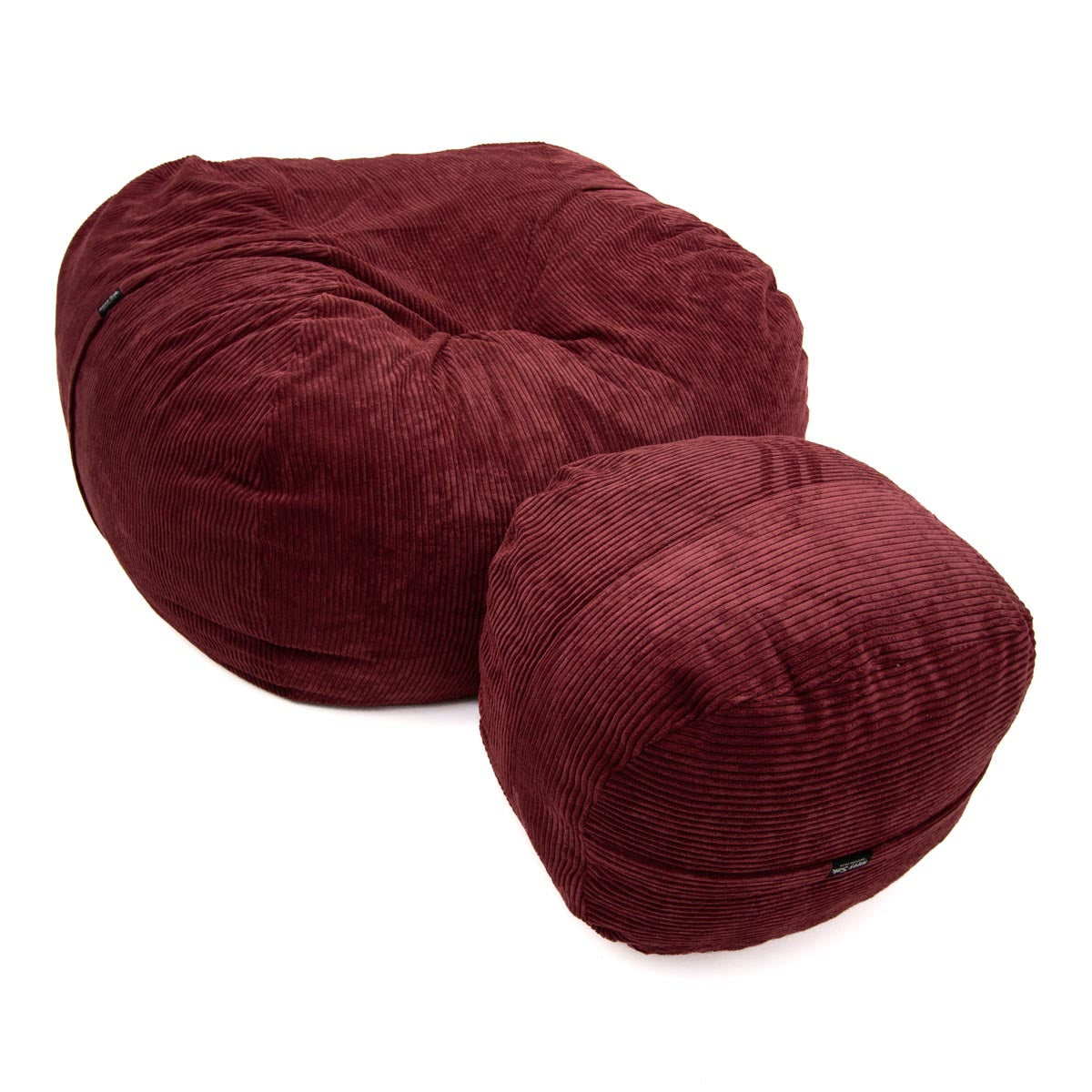 Burgundy Cord XL + Footsak + 2 Scatters
