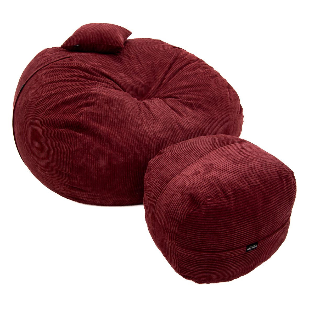 Burgundy Cord XXXL  + Footsak + 2 Scatters