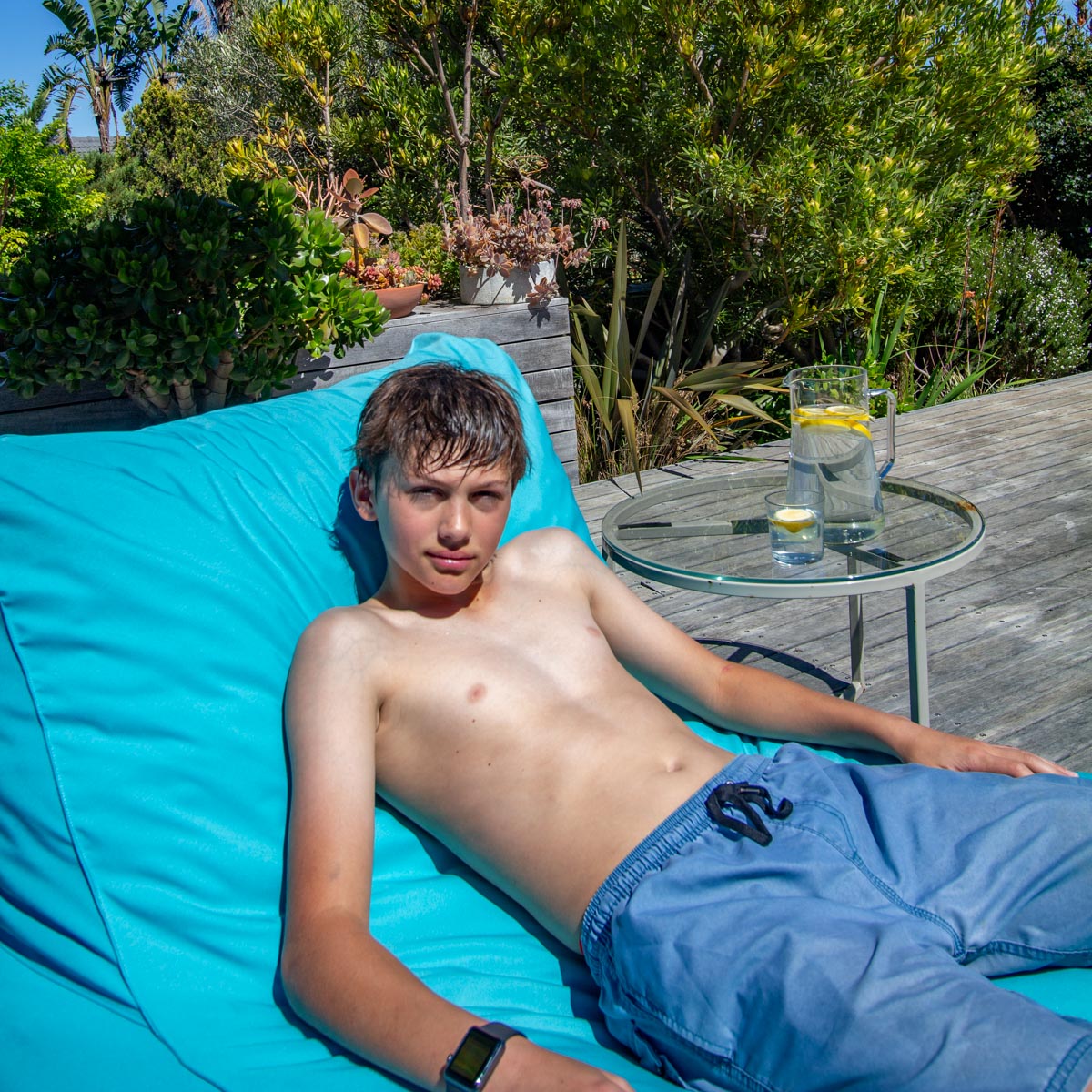Turquoise Pool Lounger Chair Extra Cover