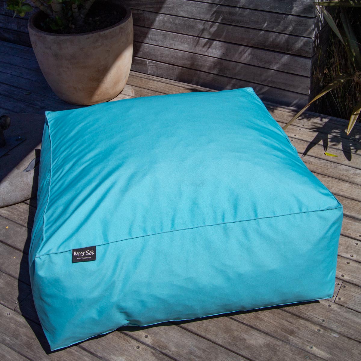Turquoise Outdoor Ottoman Extra Cover