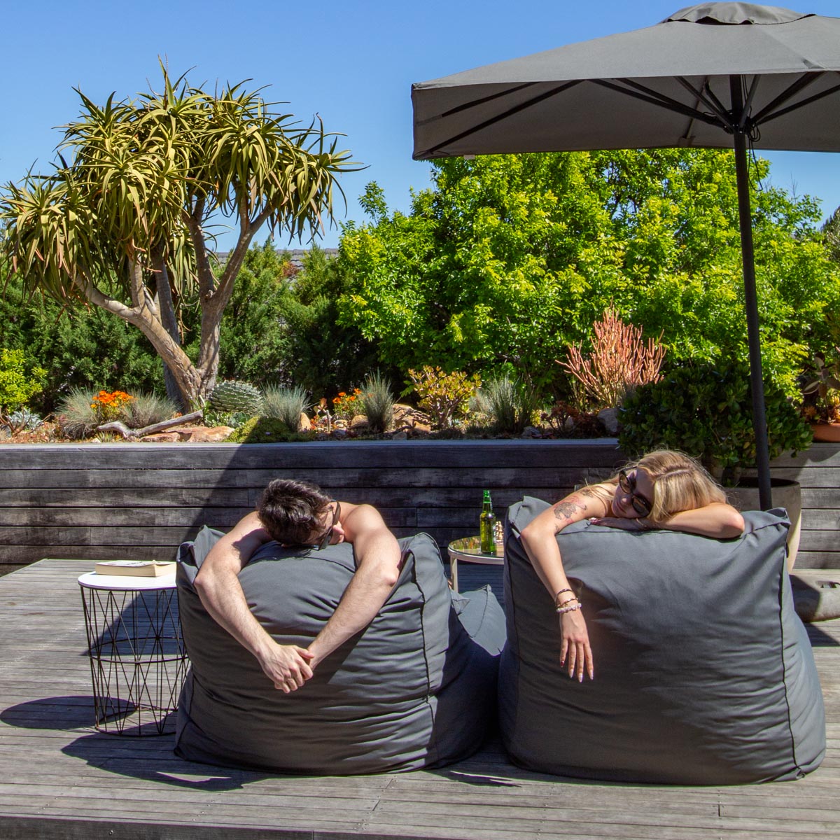 Charcoal Pool Lounger Chair