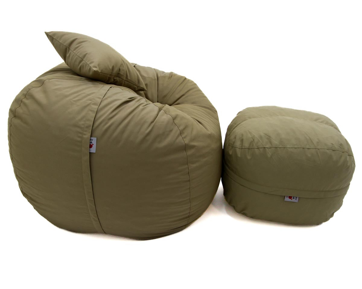 Khaki Outdoor L Sak + Footsak + Scatter