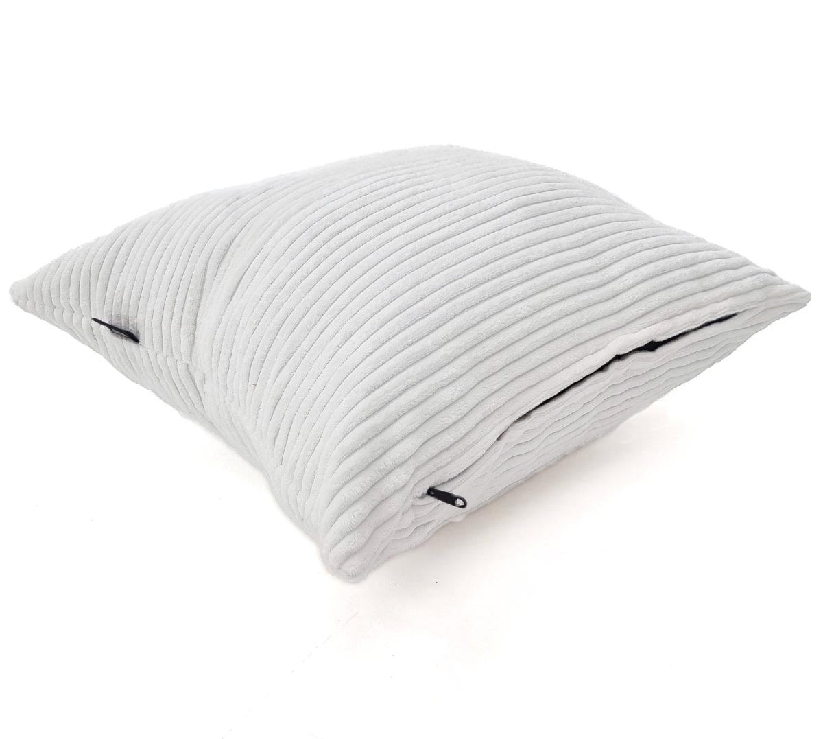 white textured pillow on a white background