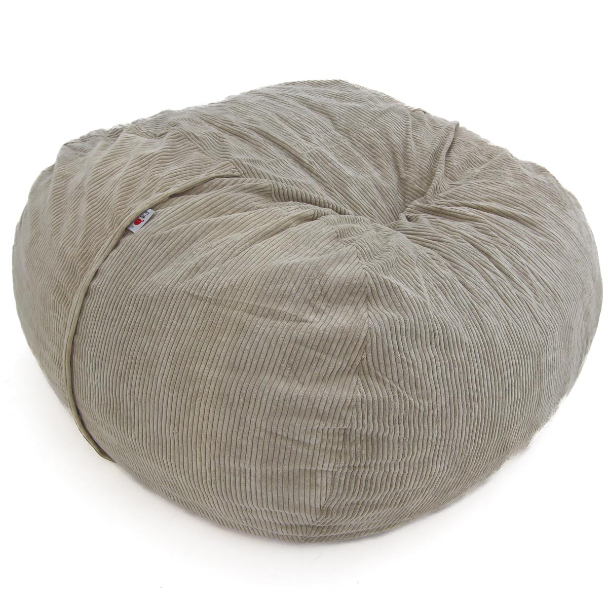 Gray bean bag chair on a white background