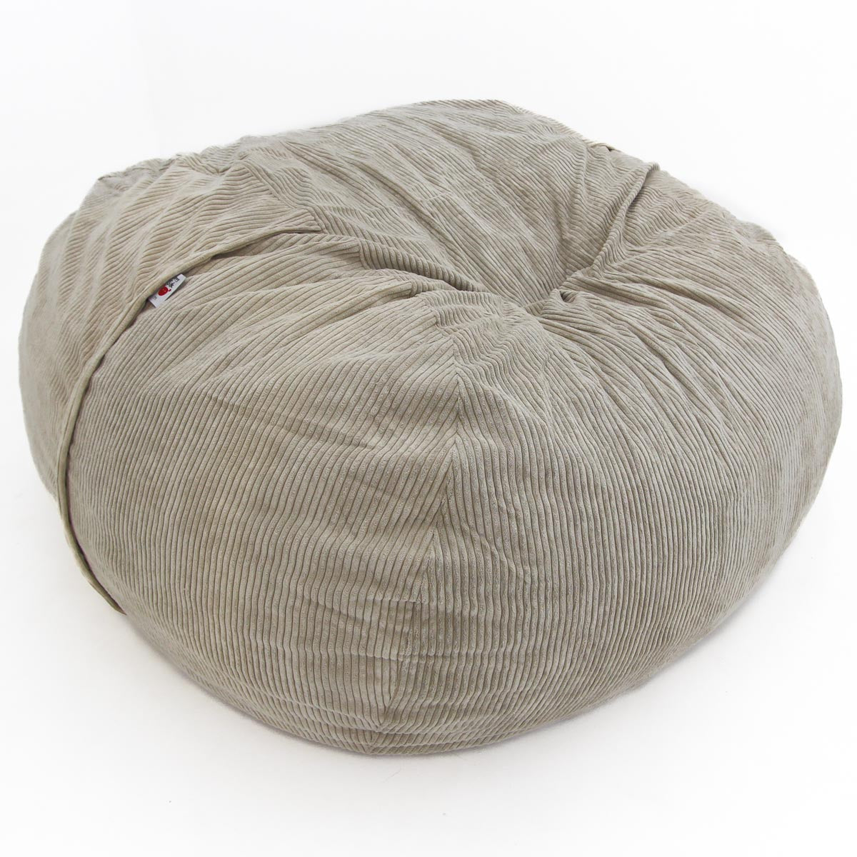 Gray bean bag chair on a white background