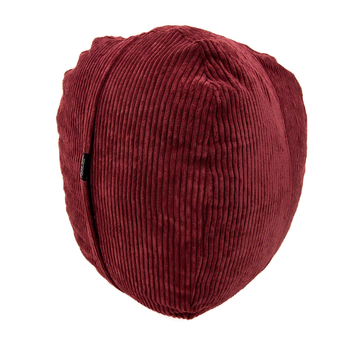 Red bean bag on a white background