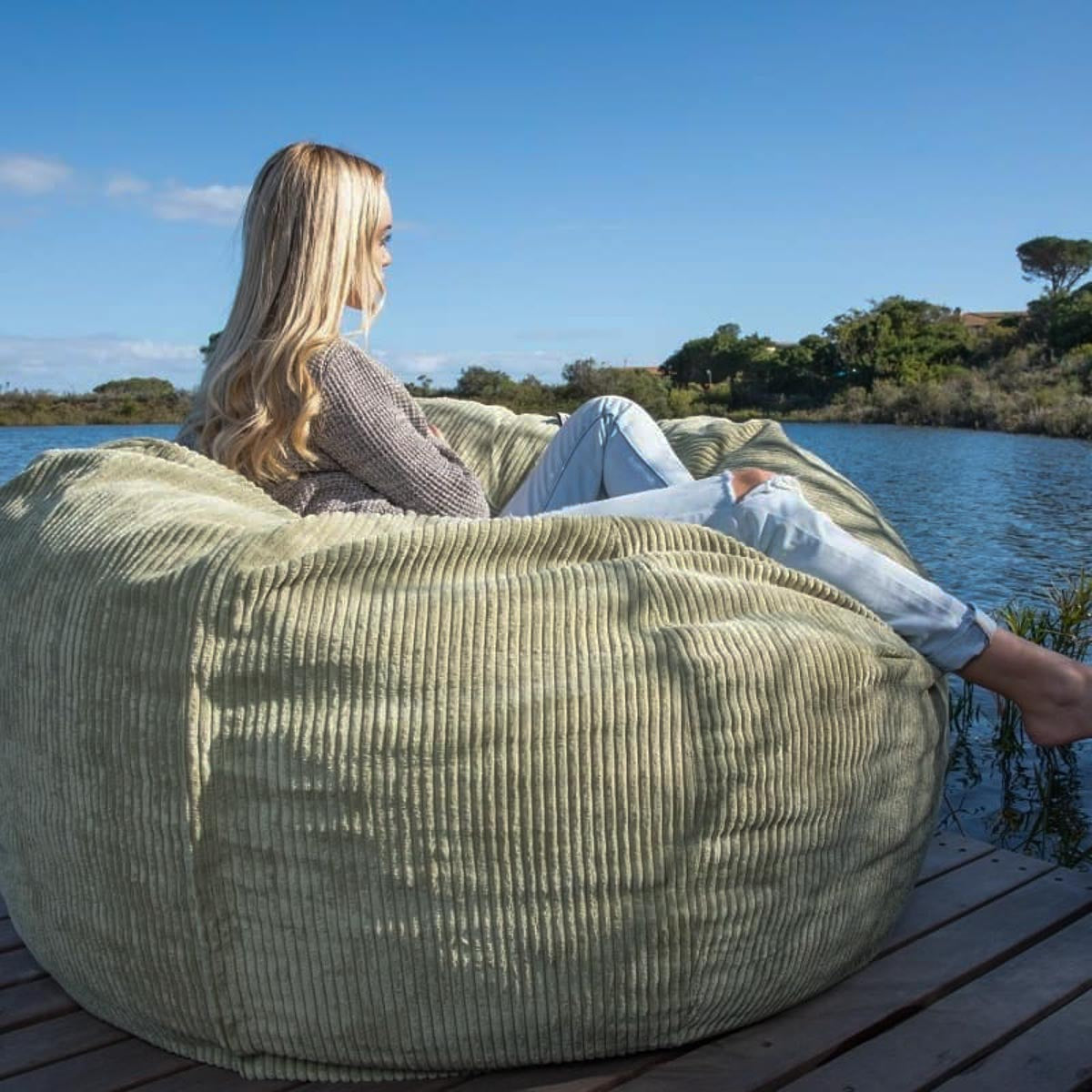 L Sak Olive Green Corduroy - Happy Sak SA