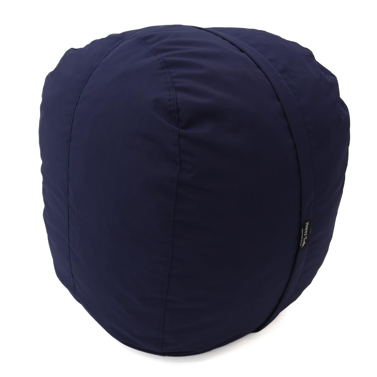 Navy blue bean bag chair on a white background