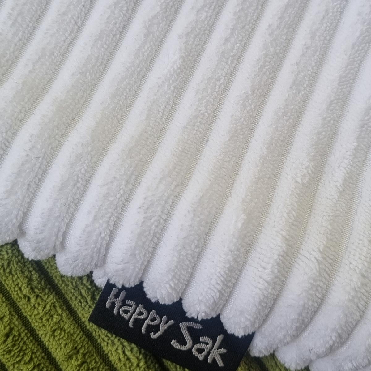 close up of white cord fabric 