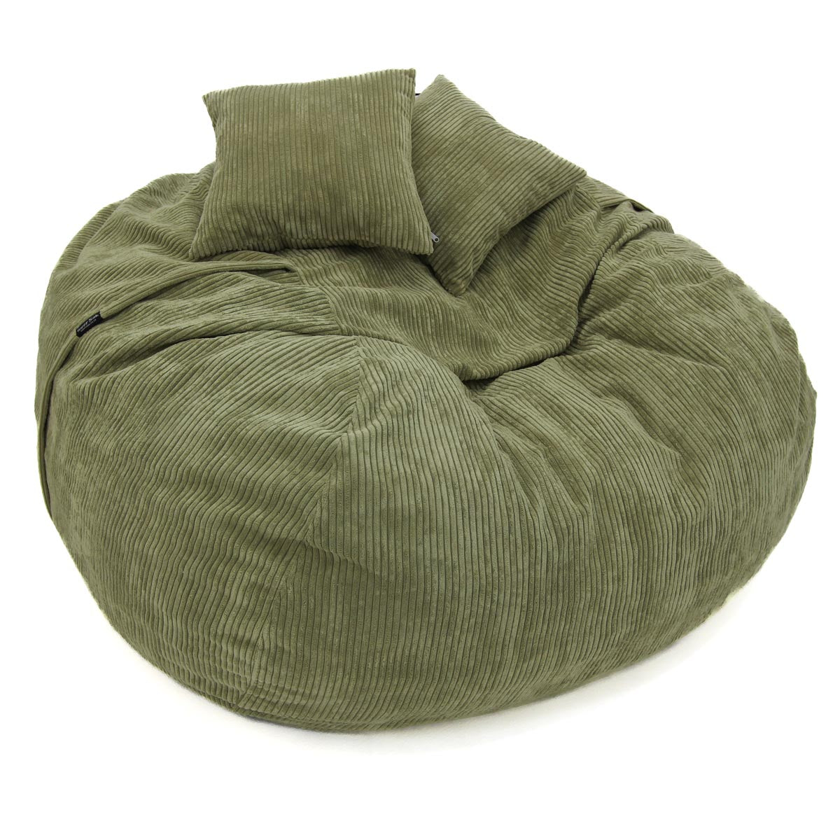 xxxl olive green corduroy beanbag