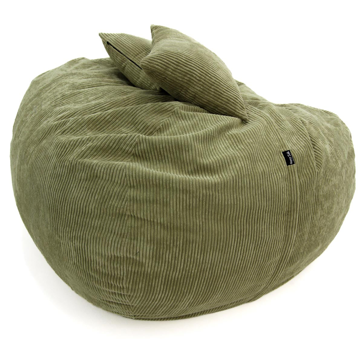 xxxl olive green corduroy beanbag