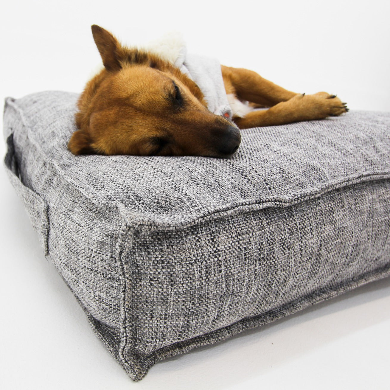 S Dog Bed Grey Black Extra Cover