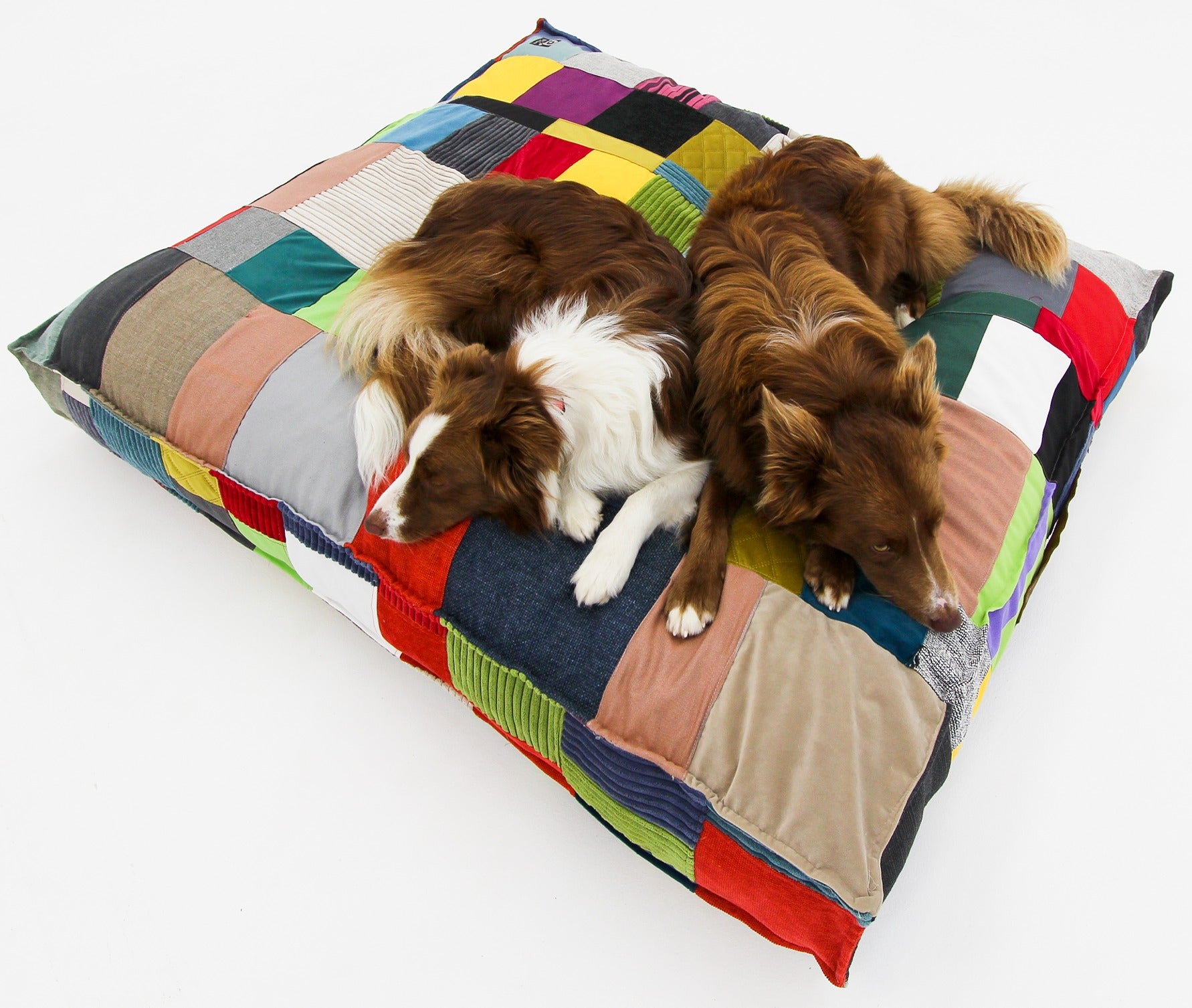 L Dog Bed Patchwork